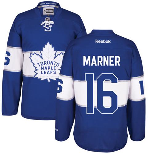 Maple Leafs #16 Mitchell Marner Royal Centennial Classic Stitched Jersey