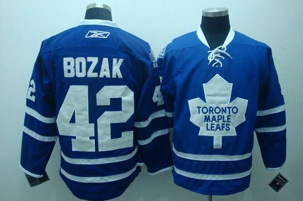 Maple Leafs #42 Tyler Bozak Stitched Blue CCM Throwback Jersey