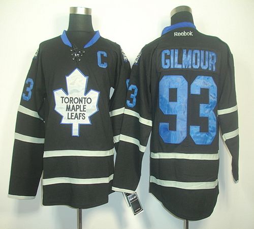 Maple Leafs #93 Doug Gilmour Black Ice Stitched Jersey