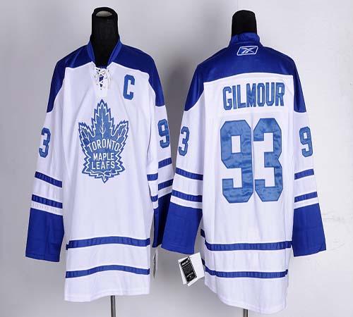 Maple Leafs #93 Doug Gilmour White Third Stitched Jersey