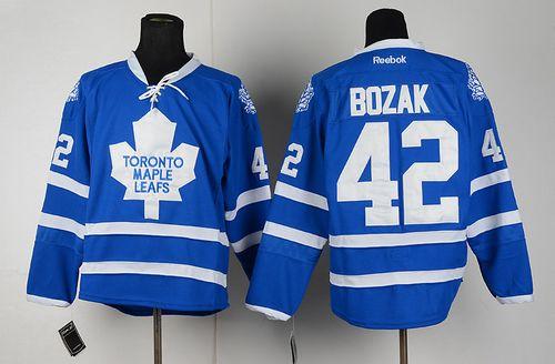 Maple Leafs #42 Tyler Bozak Blue Home Stitched Jersey