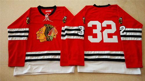 Mitchell And Ness 1960-61 Blackhawks #32 Michal Rozsival Red Stitched Jersey