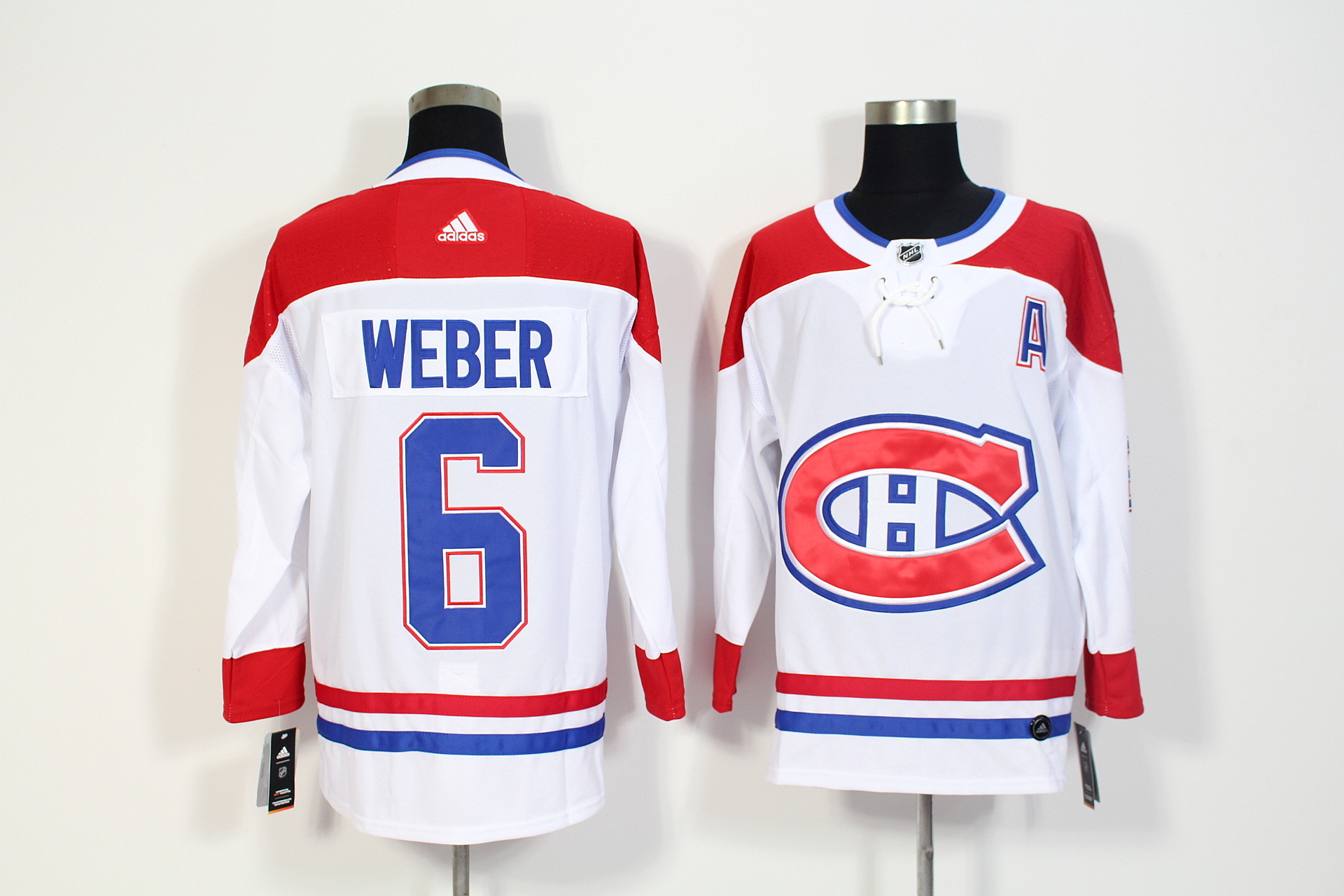 Montreal Canadiens #6 Shea Weber White Stitched Adidas Jersey