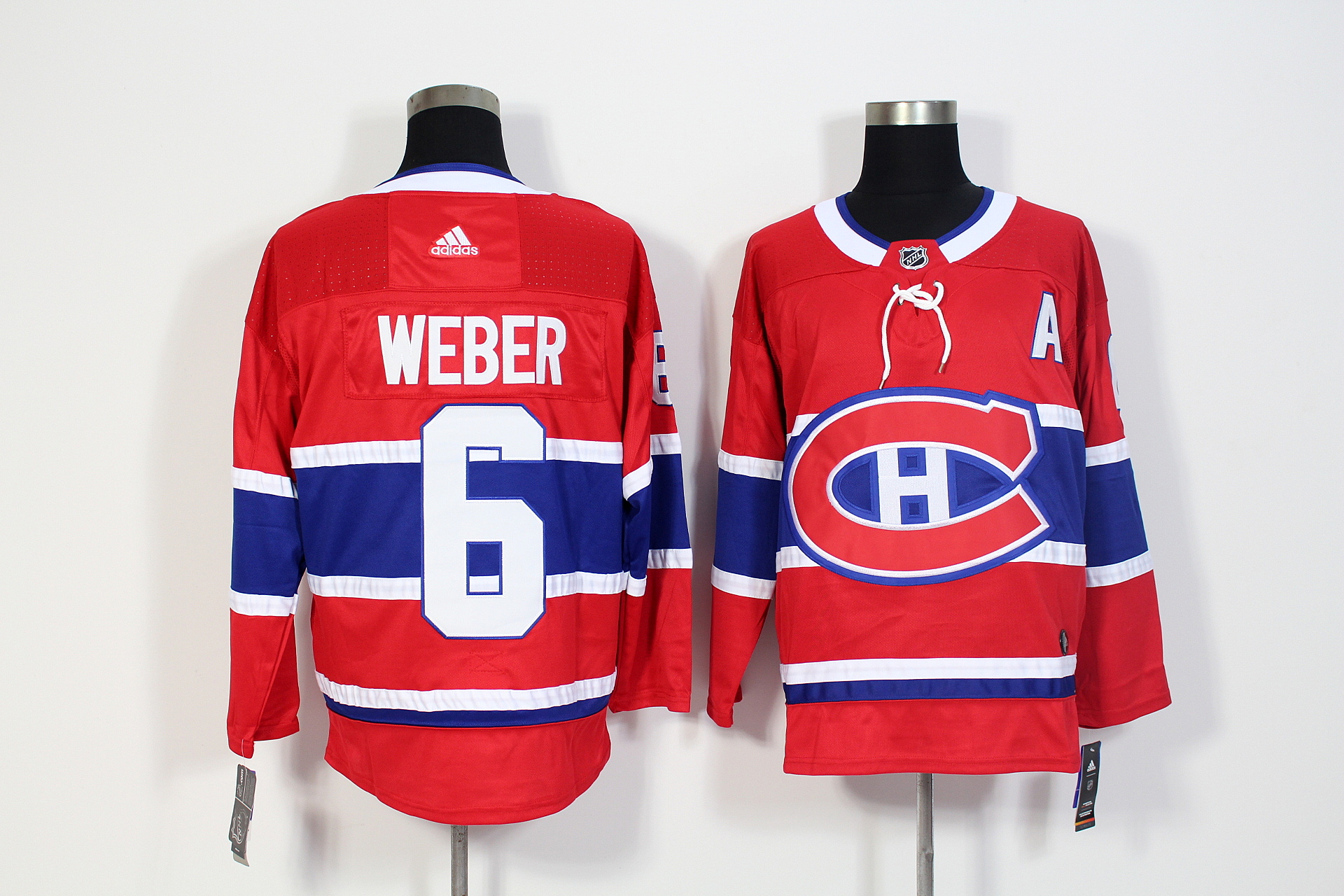 Montreal Canadiens #6 Shea Weber Red Stitched Adidas Jersey