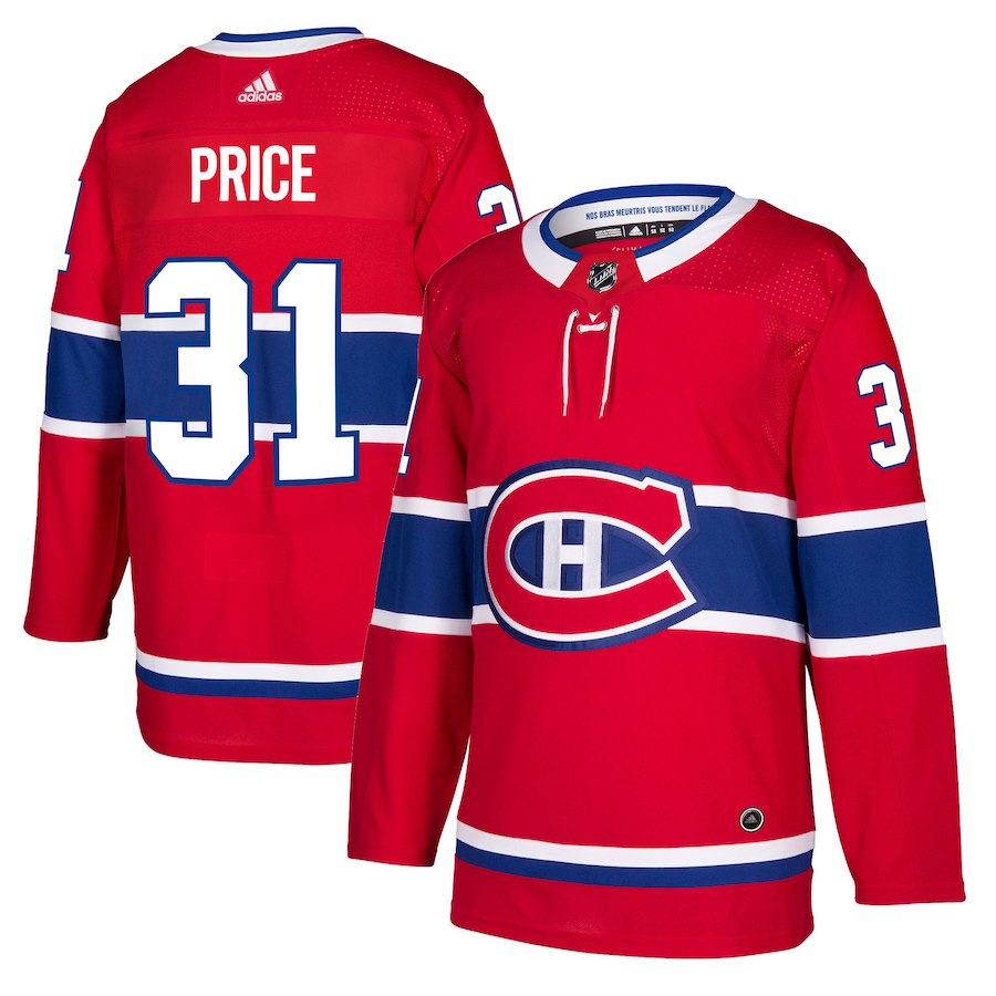 Montreal Canadiens #31 Carey Price Red Stitched Adidas Jersey