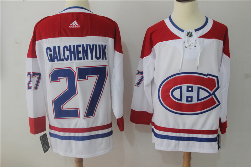 Montreal Canadiens #27 Alex Galchenyuk White Stitched Adidas Jersey