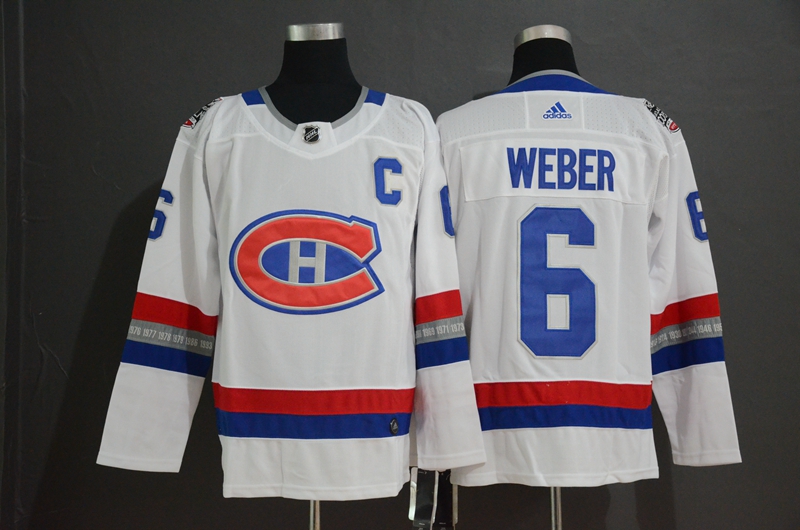 Montreal Canadiens #6 Shea Weber White 2017 100 Classic Stitched Jersey
