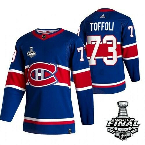 Montreal Canadiens #73 Tyler Toffoli 2021 Blue Stanley Cup Final Stitched Jersey