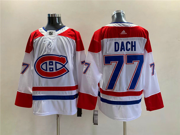Montreal Canadiens #77 Kirby Dach White Stitched Jersey