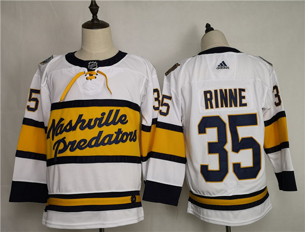 Nashville Predators #35 Pekka Rinne White Stitched Jersey