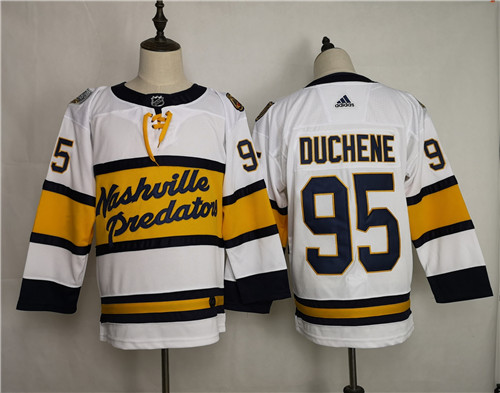 Nashville Predators #95 Matt Duchene White Stitched Adidas Jersey