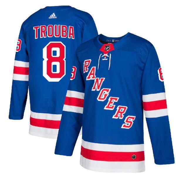 New York Rangers #8 Jacob Trouba Blue Stitched Jersey