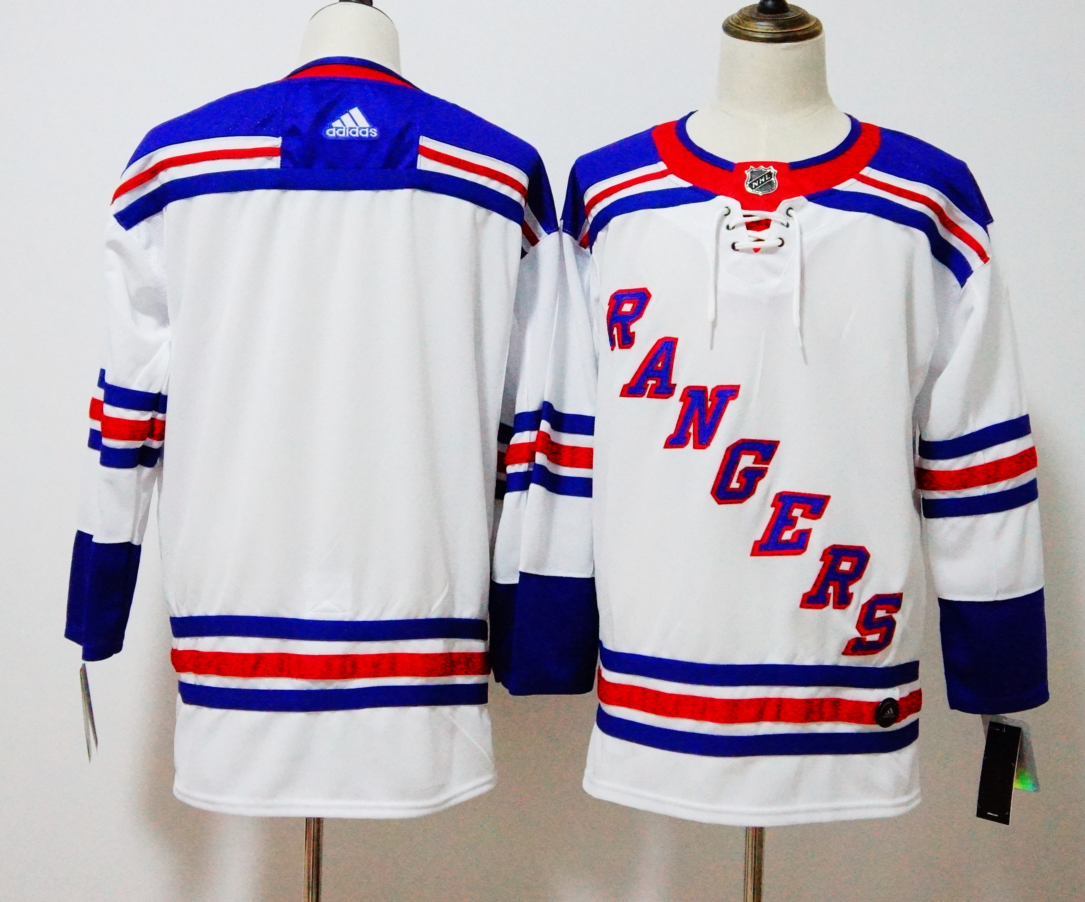 New York Rangers White Stitched Adidas Jersey