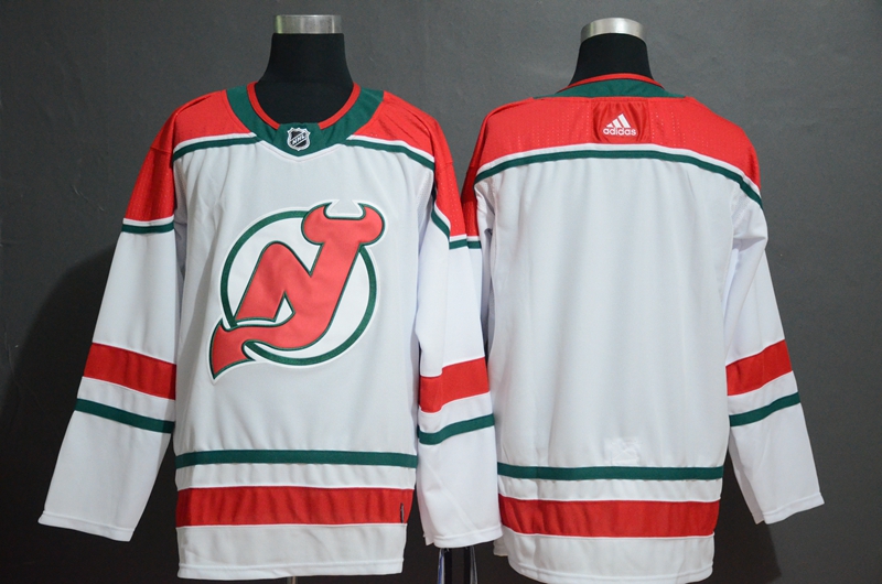 New Jersey Devils White Stitched Jersey