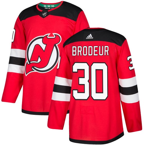 New Jersey Devils #30 Martin Brodeur Red Stitched Jersey