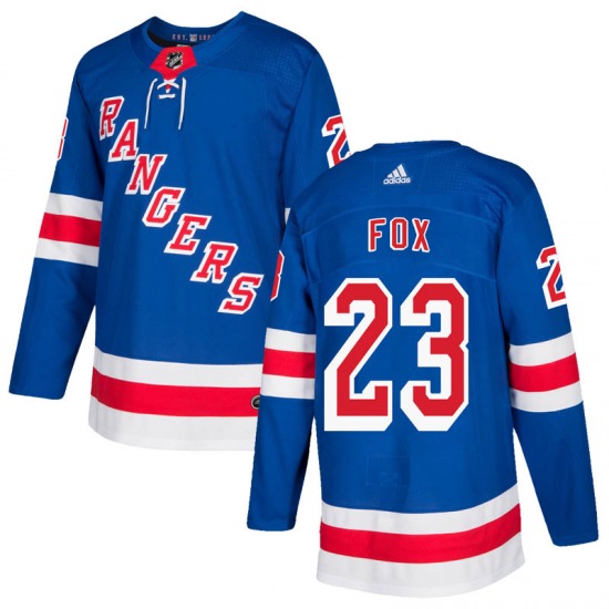 New York Rangers #23 Adam Fox Blue Stitched Jersey