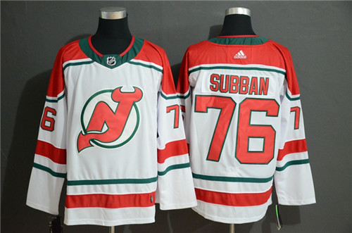 New Jersey Devils #76 P.K. Subban White Stitched Jersey