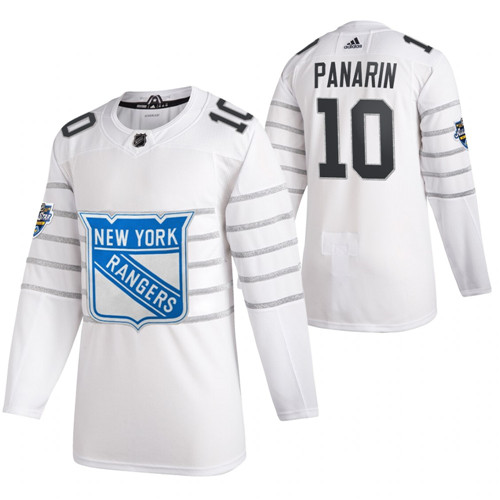 New York Rangers #10 Artemi Panarin White All Star Stitched Jersey