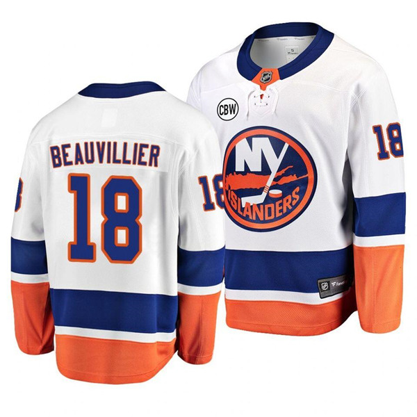 New York Islanders #18 Anthony Beauvillier White Stitched Jersey
