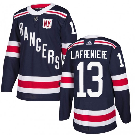 New York Rangers #13 Alexis Lafrenière Navy Winter Classic Home Stitched Jersey