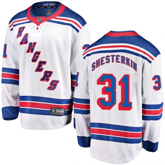New York Rangers #31 Igor Shesterkin White Home Stitched Jersey