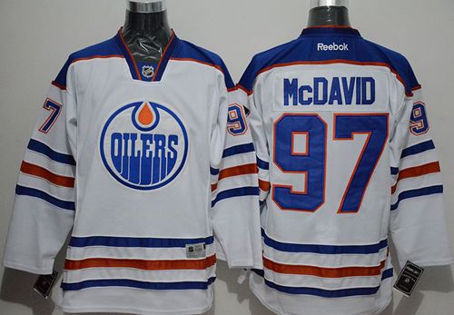 Oilers #97 Connor McDavid White Stitched Jersey