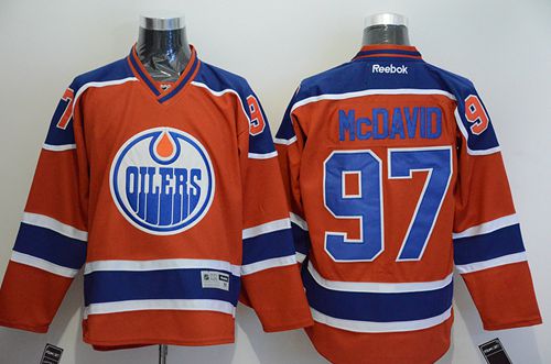 Oilers #97 Connor McDavid Orange Stitched Jersey