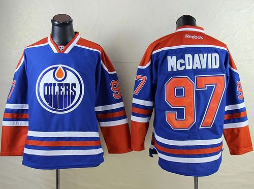 Oilers #97 Connor McDavid Light Blue Stitched Jersey