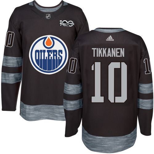 Oilers #10 Esa Tikkanen Black 1917-2017 100th Anniversary Stitched Jersey