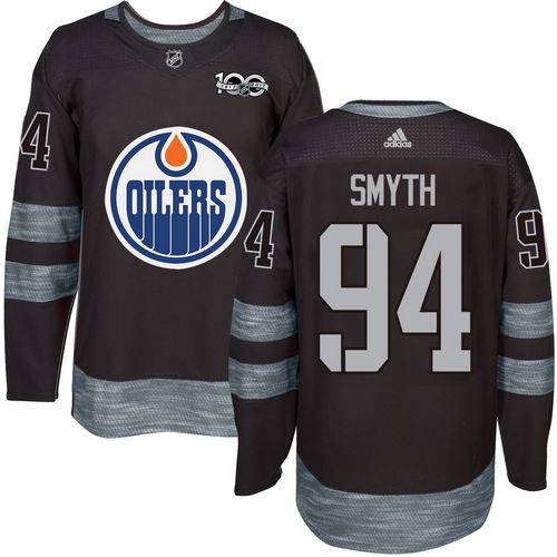 Oilers #94 Ryan Smyth Black 1917-2017 100th Anniversary Stitched Jersey