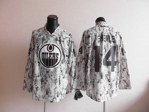 Oilers #14 Jordan Eberle Camouflage Stitched Jersey