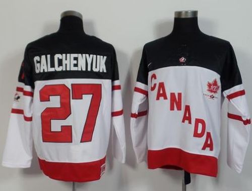 Olympic CA. #27 Alex Galchenyuk White 100th Anniversary Stitched Jersey