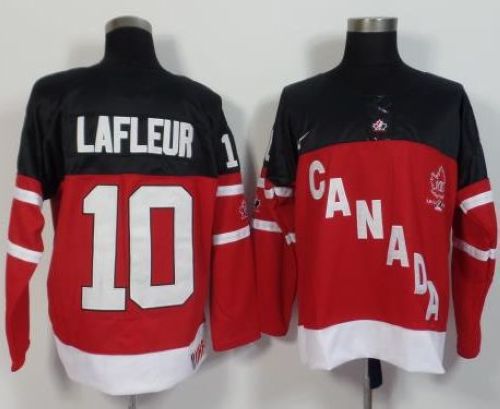 Olympic CA. #10 Guy Lafleur Red 100th Anniversary Stitched Jersey
