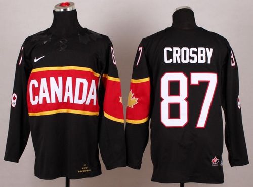 Olympic 2014 CA. #87 Sidney Crosby Black Stitched Jersey