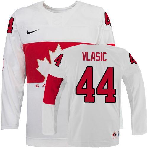 Olympic 2014 CA. #44 Marc-Edouard Vlasic White Stitched Jersey