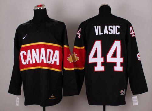 Olympic 2014 CA. #44 Marc-Edouard Vlasic Black Stitched Jersey