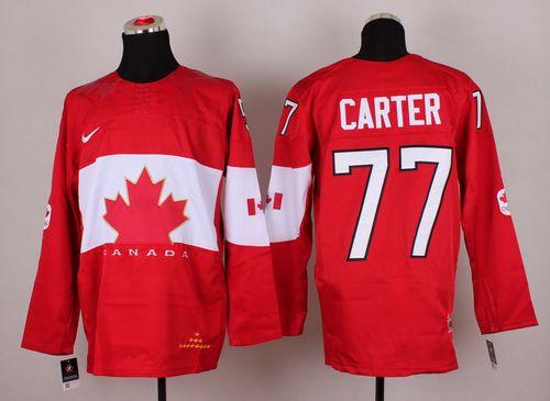 Olympic 2014 CA. #77 Jeff Carter Red Stitched Jersey