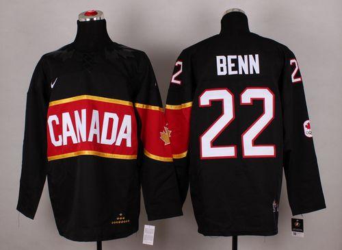 Olympic 2014 CA. #22 Jamie Benn Black Stitched Jersey