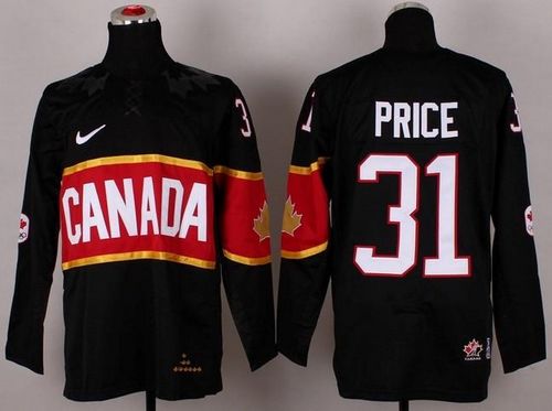 Olympic 2014 CA. #31 Carey Price Black Stitched Jersey