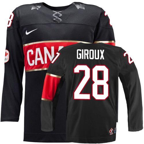 Olympic 2014 CA. #28 Claude Giroux Black Stitched Jersey
