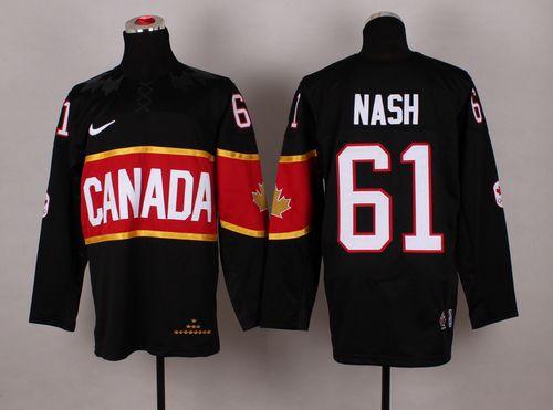 Olympic 2014 CA. #61 Rick Nash Black Stitched Jersey