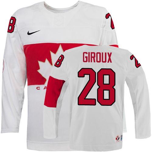 Olympic 2014 CA. #28 Claude Giroux White Stitched Jersey