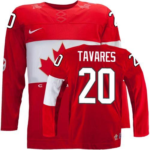 Olympic 2014 CA. #20 John Tavares Red Stitched Jersey