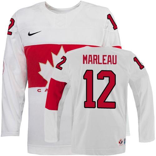 Olympic 2014 CA. #12 Patrick Marleau White Stitched Jersey