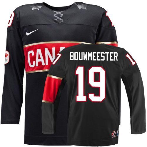 Olympic 2014 CA. #19 Jay Bouwmeester Black Stitched Jersey