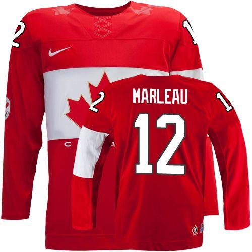 Olympic 2014 CA. #12 Patrick Marleau Red Stitched Jersey