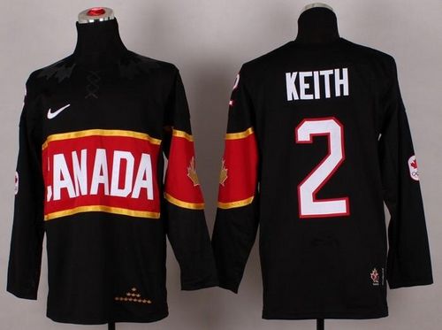 Olympic 2014 CA. #2 Duncan Keith Black Stitched Jersey