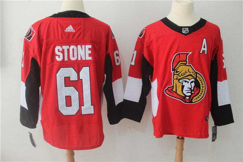 Ottawa Senators #61 Mark Stone Red Stitched Adidas Jersey