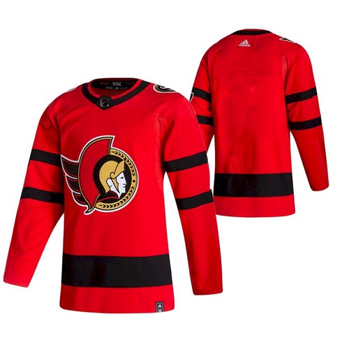 Ottawa Senators 2021 Red Reverse Retro Stitched Jersey