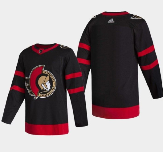 Ottawa Senators Blank 2021 Black Stitched Home Jersey